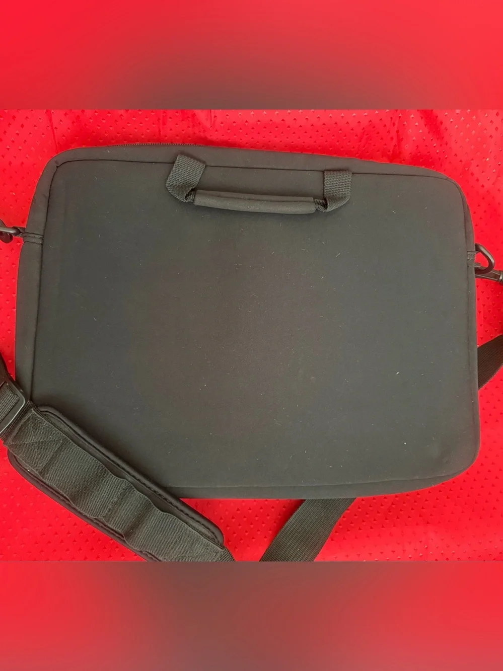 Targus Black Padded Laptop Messenger Bag Briefcase w/ Shoulder Strap